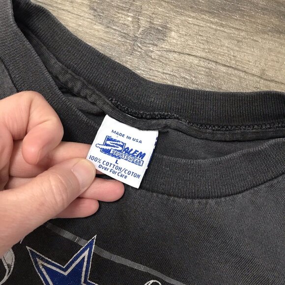 FADED Dallas Cowboys 1993 Super Bowl XXVII Champions Ring T Shirt Large USA Made - Picture 7 of 11